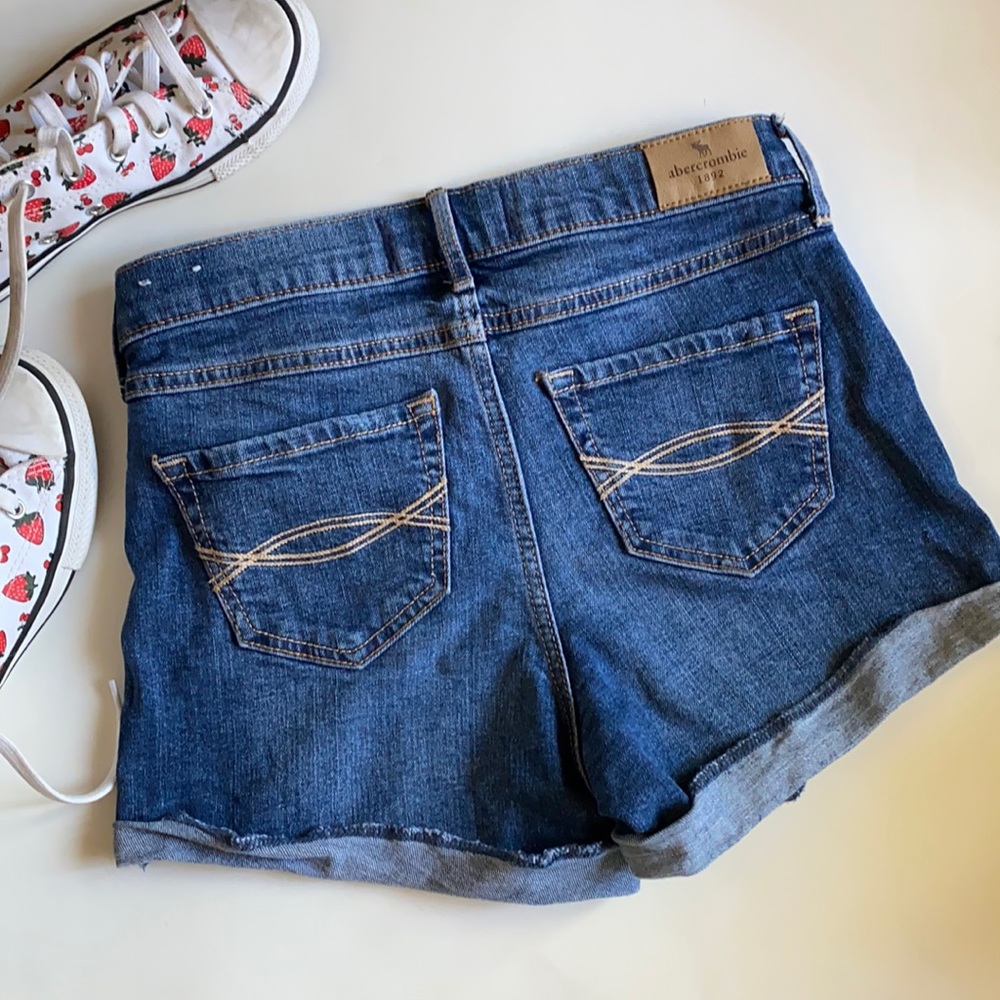 Abercrombie Kids high rise shortie shorts